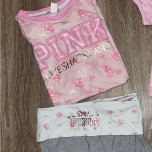 LoveShackFancy Victoria’s Secret pink shorts and top sz xs
